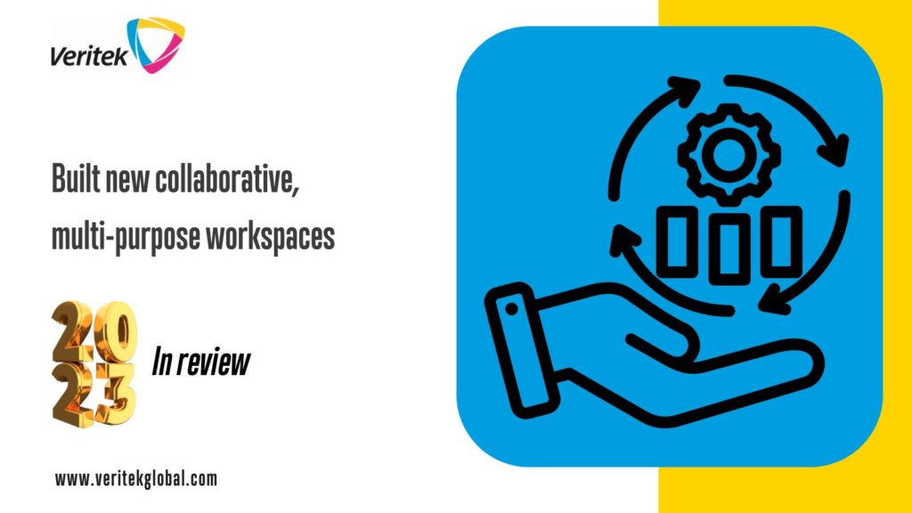 2023 in review | We built new collaborative multi-purpose workspaces | Veritek